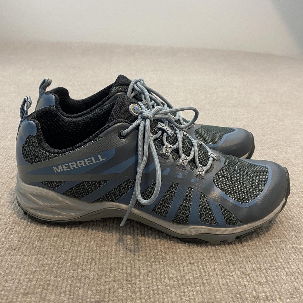 Merrell Shoes Womens Size 10 Gray Mesh Cushioned Trail Running Sneakers J599552